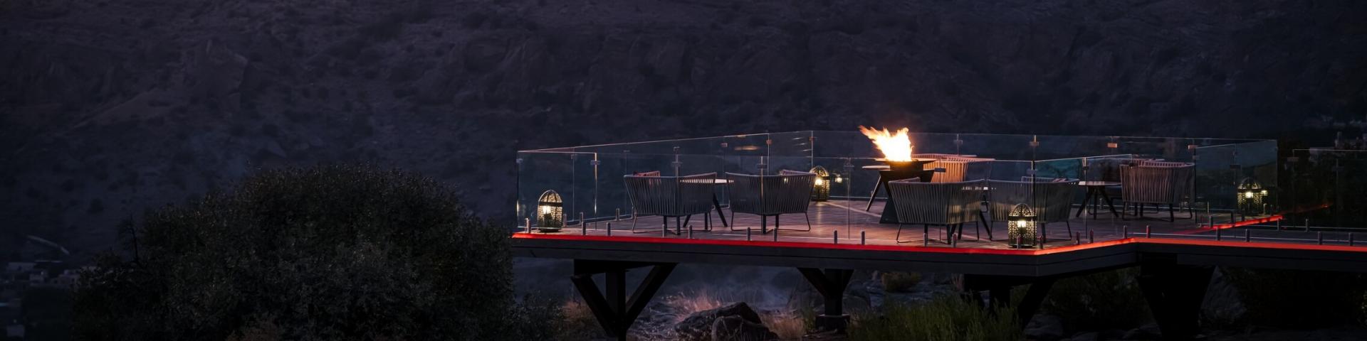 Kolacja w spektakularnym Diana's Point